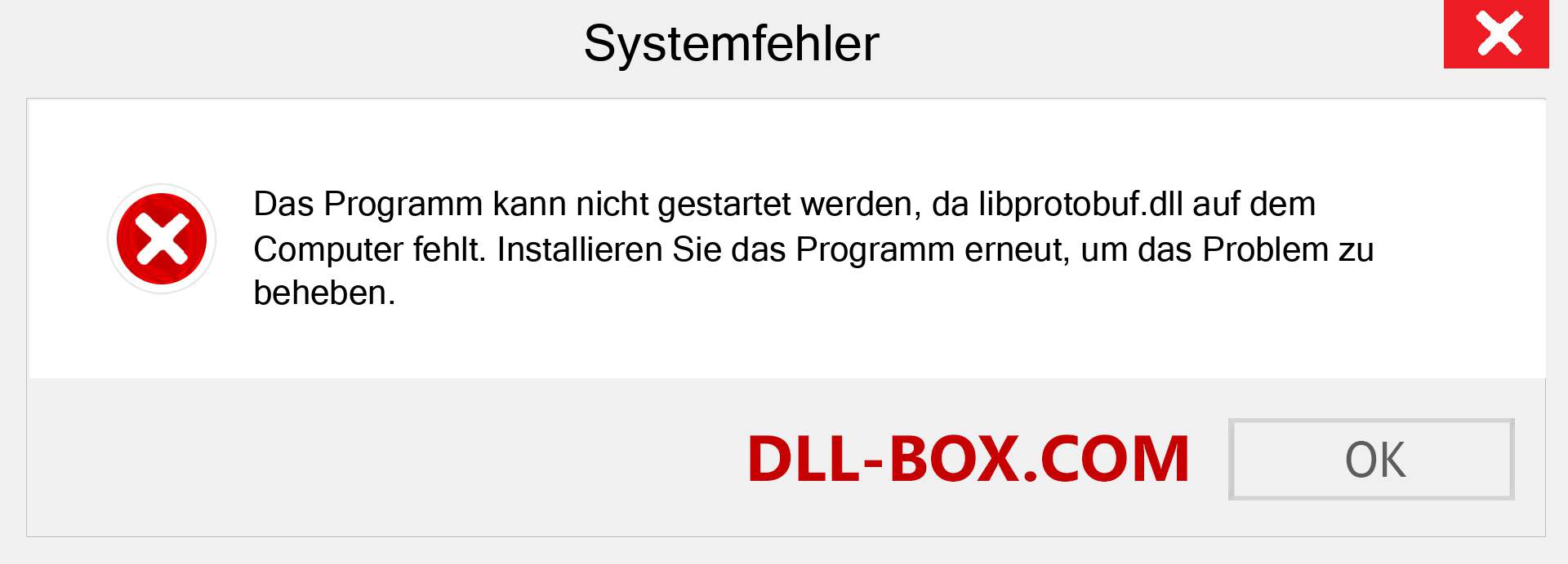 libprotobuf.dll-Datei fehlt?. Download für Windows 7, 8, 10 - Fix libprotobuf dll Missing Error unter Windows, Fotos, Bildern